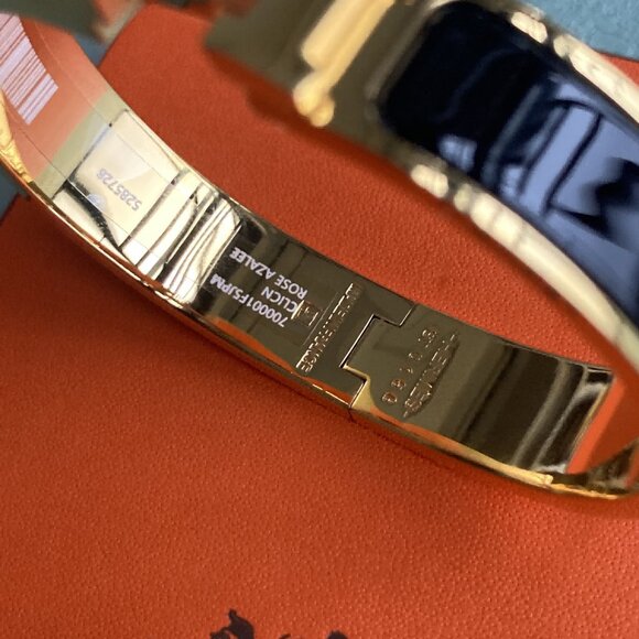 clic clac H bracelet Gold Black Small - Picture 4 of 8